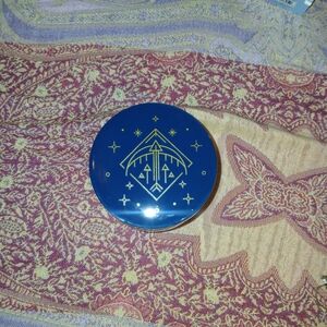 Blue and Gold Decorative Round Box